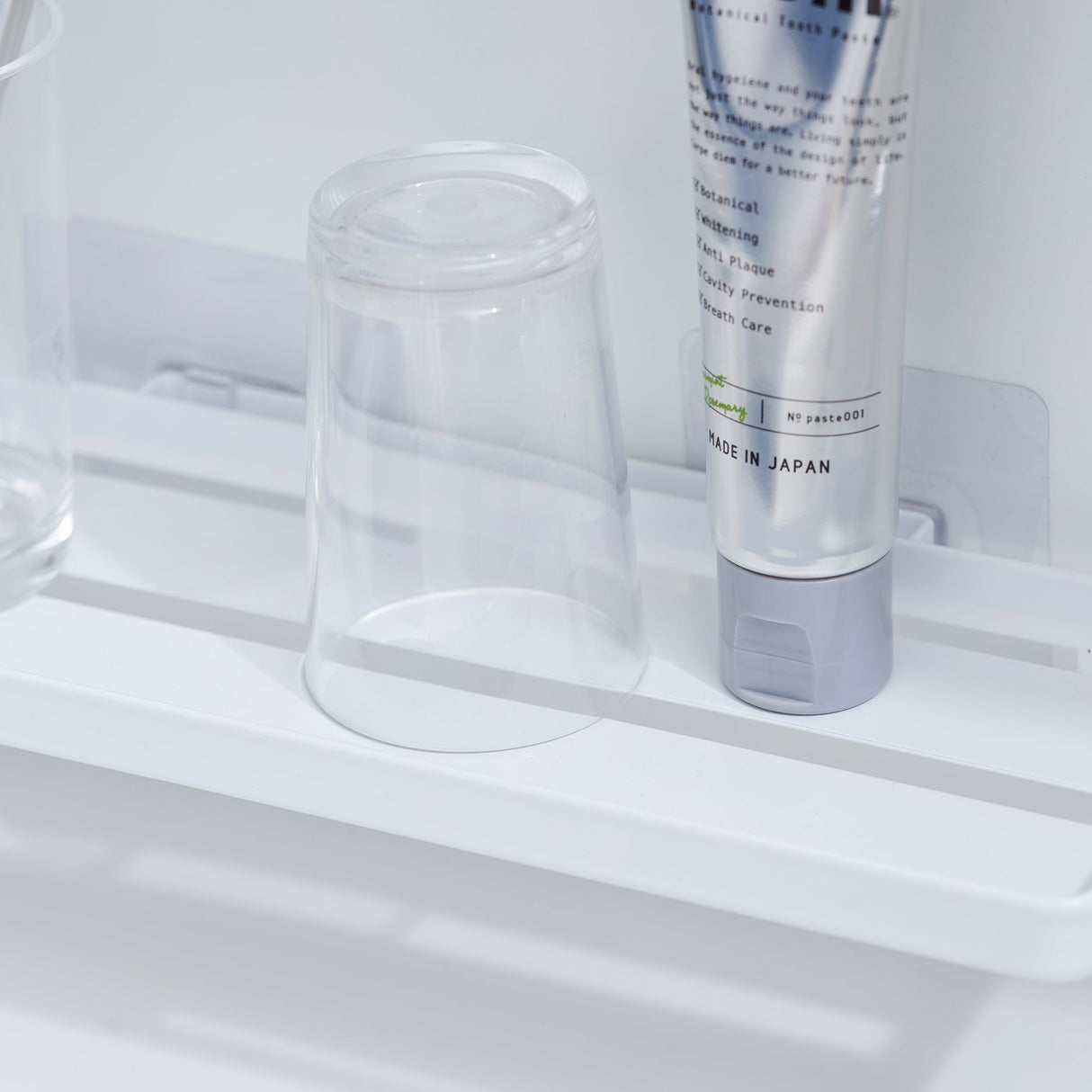 Traceless Adhesive Floating Tray - Steel from Yamazaki Home