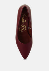 Zaila Metallic Accent Block Heel Pumps from London Rag International