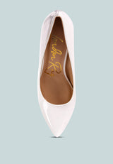 Zaila Metallic Accent Block Heel Pumps from London Rag International