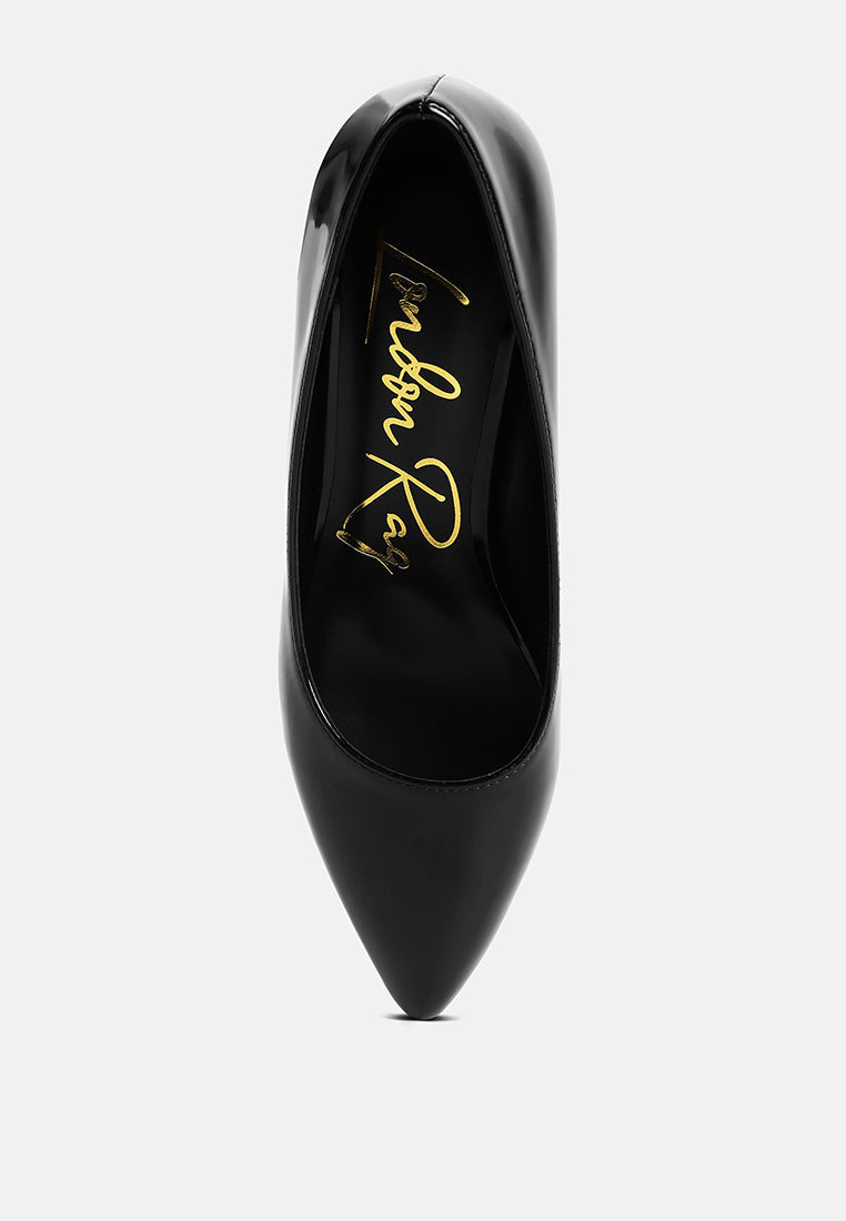 Zaila Metallic Accent Block Heel Pumps from London Rag International