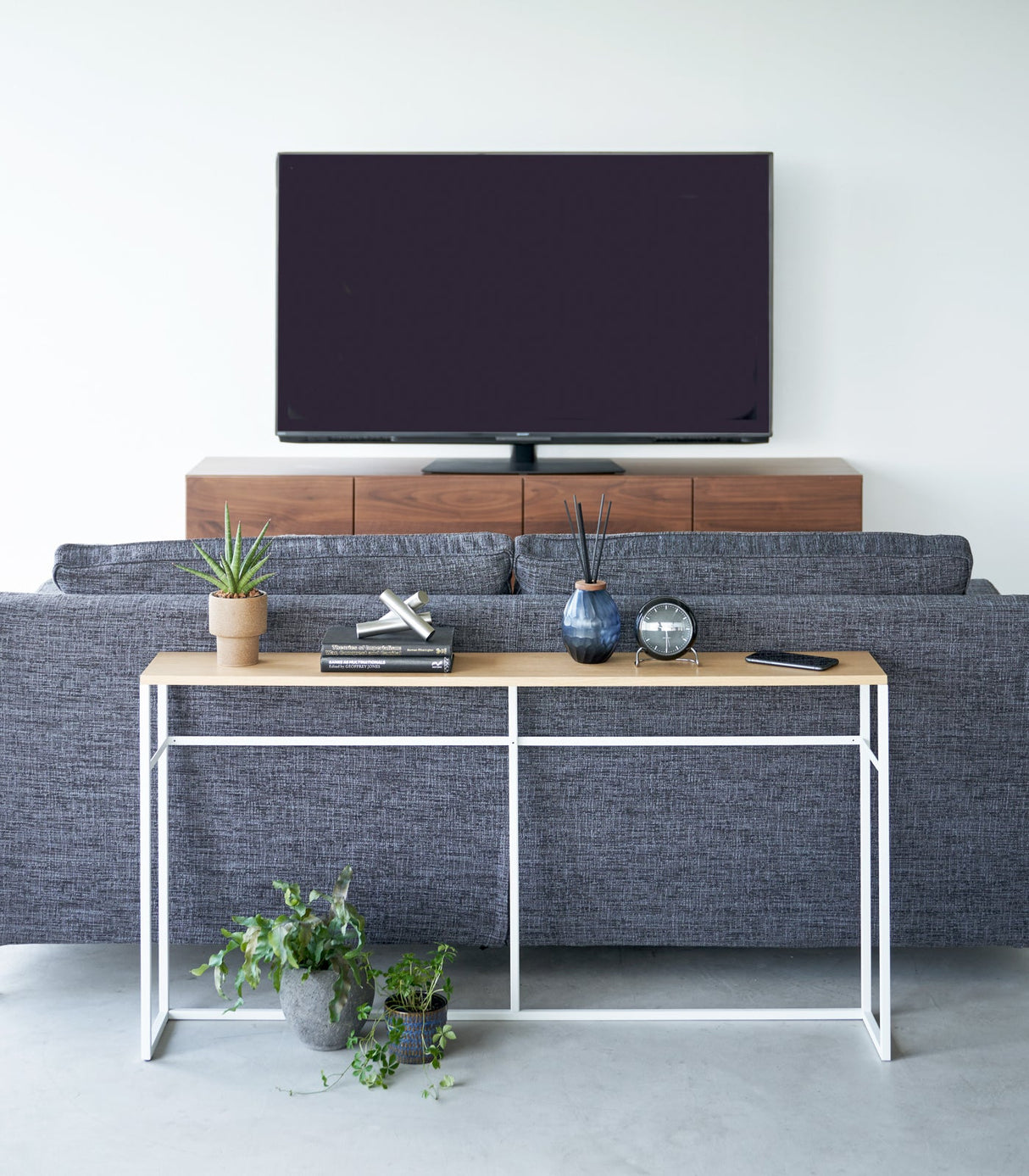 Long Console Table - Two Styles - Steel from Yamazaki Home