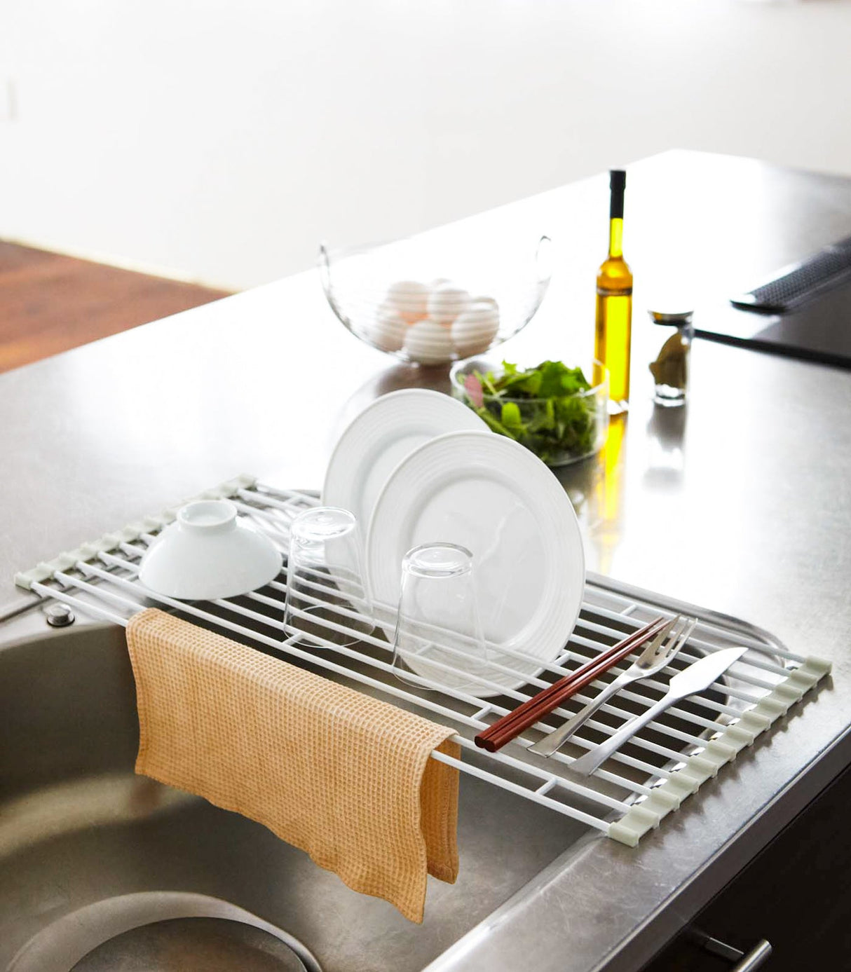 Over-the-Sink Dish Drainer - Steel from Yamazaki Home