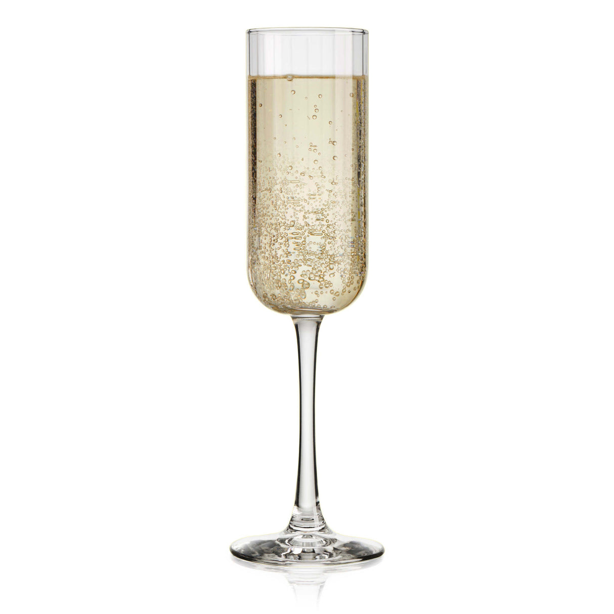 Libbey Paneled Champagne Flute Glasses, 7.5-ounce, Set of 4 from Libbey
