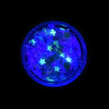 Zenon - Chunky Purple Glitter with Glow-in-Dark Stars and Silver Moons from Lunautics