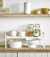 Countertop Wire Shelf - Steel + Wood from Yamazaki Home