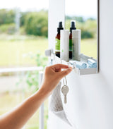 Magnetic Mirror with Storage Rack - Glass from Yamazaki Home