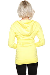 Zip-up Long Body Travel Hoodie Jacket (Tropic Yellow) from 4-rth