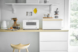 Bread Box - Two Styles - Steel + Wood from Yamazaki Home