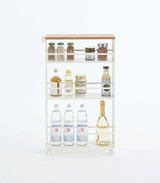 Slim Storage Cart (32" H)  - Steel from Yamazaki Home