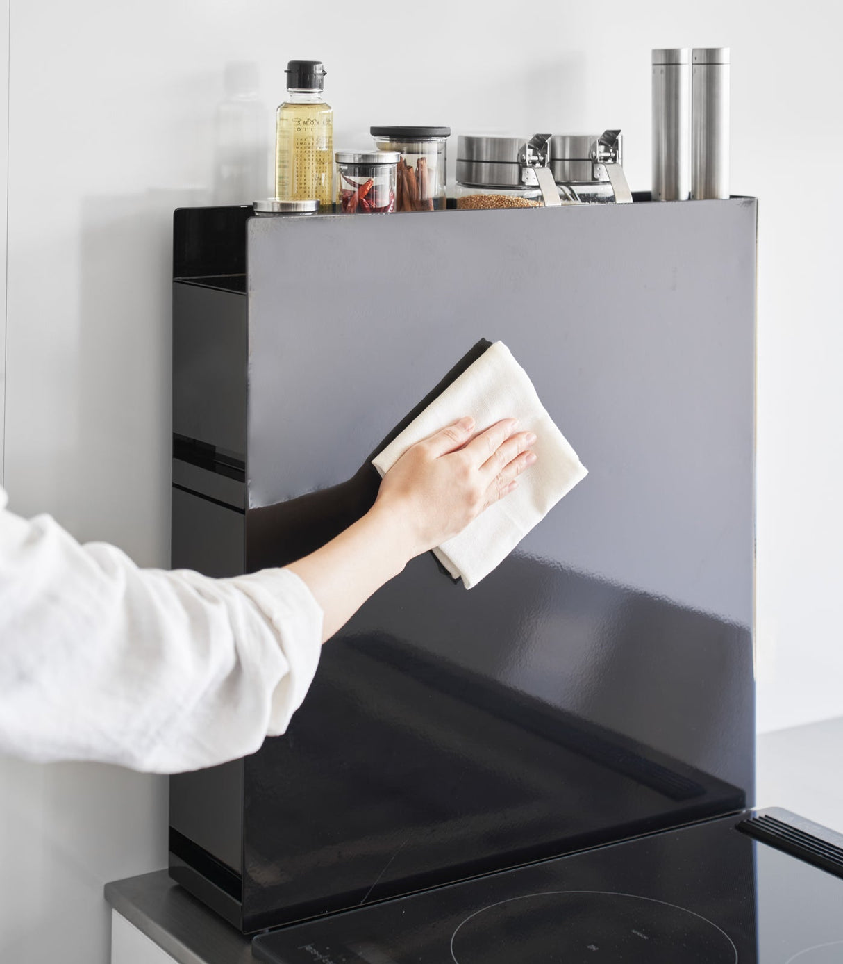 Two-Tier Sliding Drawer Seasoning Rack - Steel from Yamazaki Home