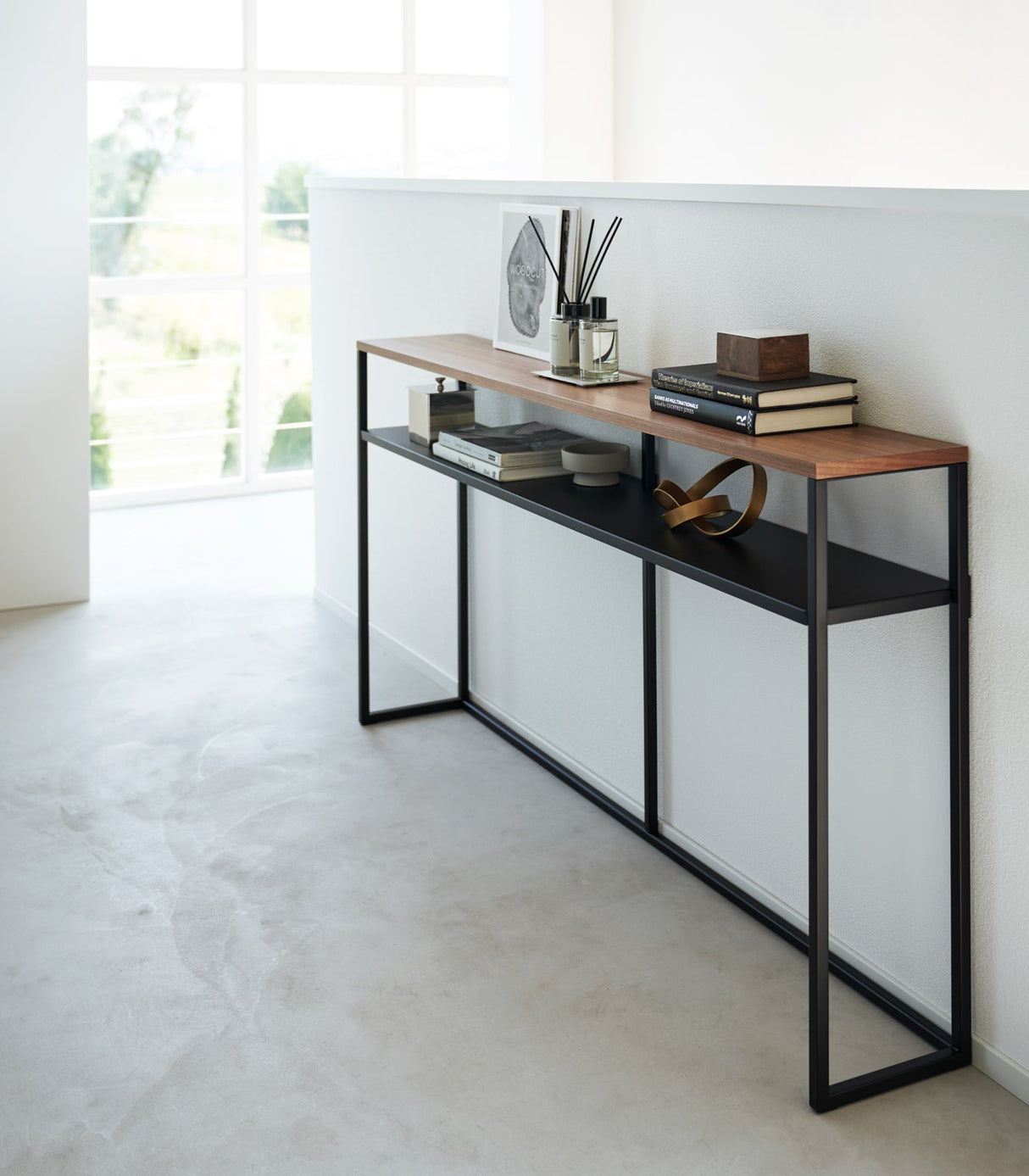 Long Console Table - Two Styles - Steel from Yamazaki Home