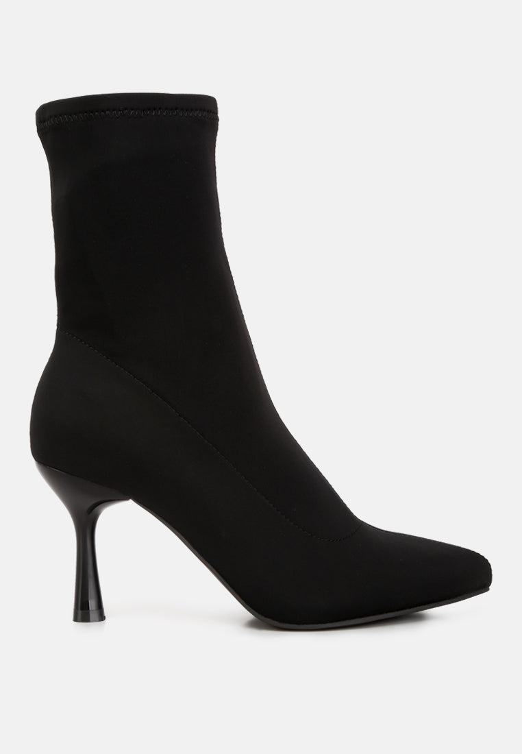 Zudio Solid Mid Heel Sock Boots from London Rag International
