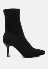 Zudio Solid Mid Heel Sock Boots from London Rag International