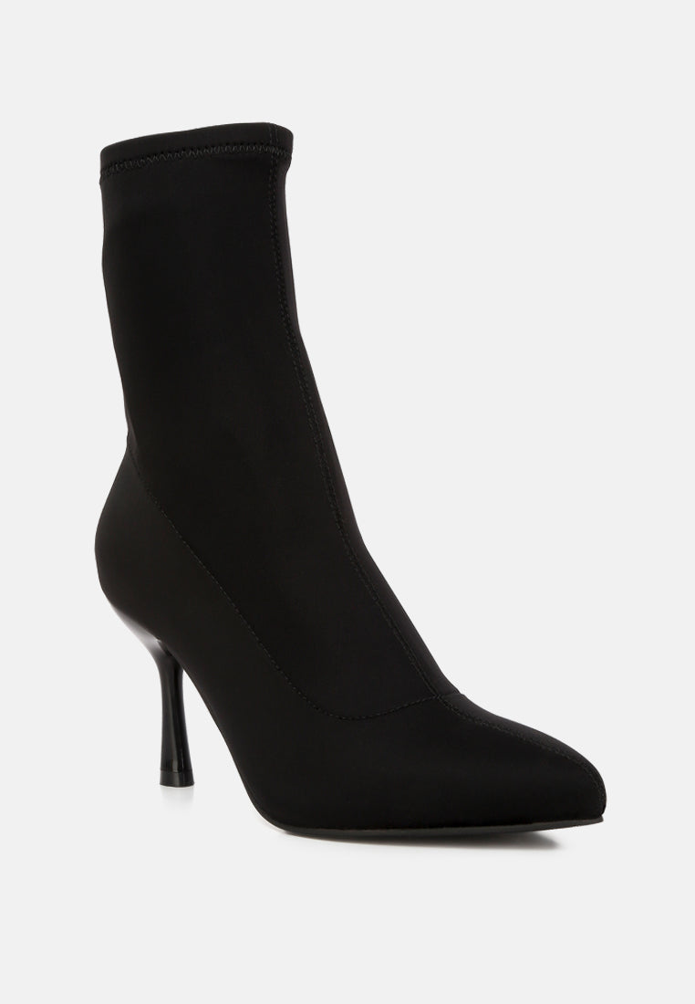Zudio Solid Mid Heel Sock Boots from London Rag International