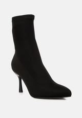 Zudio Solid Mid Heel Sock Boots from London Rag International