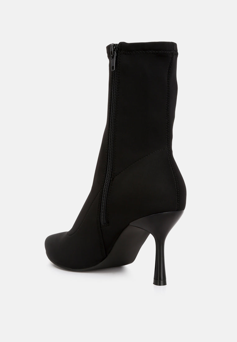 Zudio Solid Mid Heel Sock Boots from London Rag International