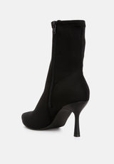 Zudio Solid Mid Heel Sock Boots from London Rag International