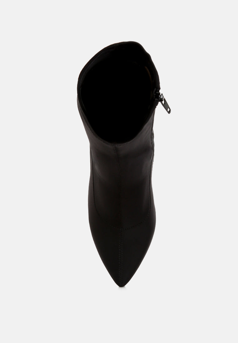 Zudio Solid Mid Heel Sock Boots from London Rag International