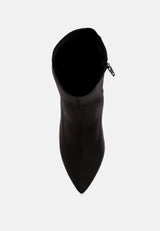 Zudio Solid Mid Heel Sock Boots from London Rag International
