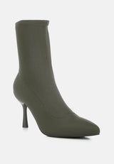 Zudio Solid Mid Heel Sock Boots from London Rag International