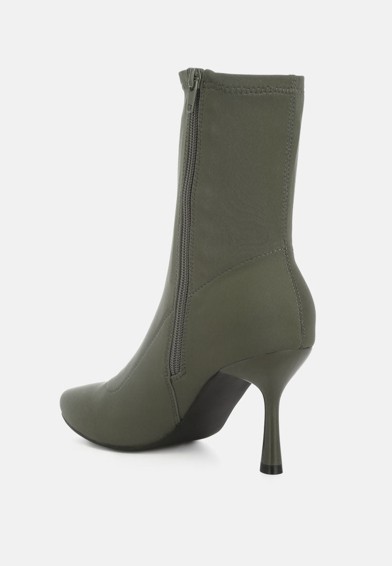 Zudio Solid Mid Heel Sock Boots from London Rag International