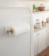 Magnetic Kitchen Towel Hanger - Two Sizes - Steel + Wood from Yamazaki Home